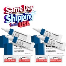 Terramypol Eye Ointment for Cats and Dogs, Horses, Birds, Sheep-4 TUBES