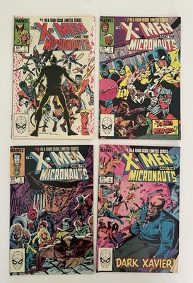Marvel The X-Men and the Micronauts Full Set Issues 1, 2, 3 & 4