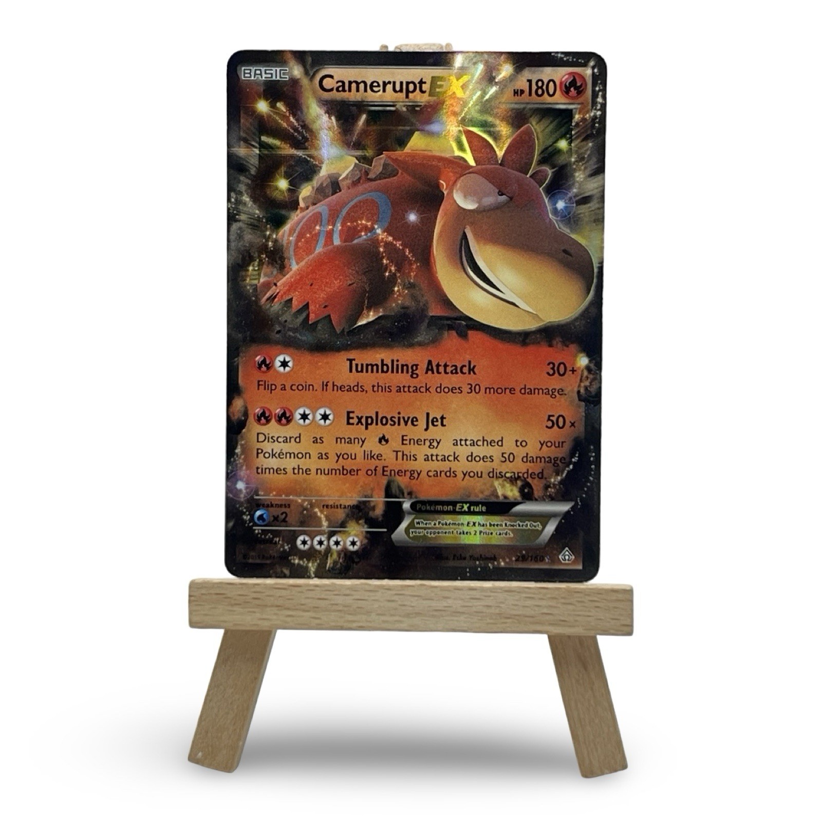 Pokemon XY Primal Clash Camerupt EX 29/160 Ultra Rare 2015 (Please Read)