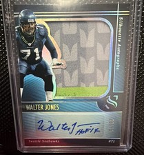 2025 Panini Silhouette - Walter Jones Patch Auto 28/75 HOF 14