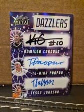 2024 Leaf Women of Sport Triple Auto - Dazzlers - Cardoso Paopao Johnson 1/1