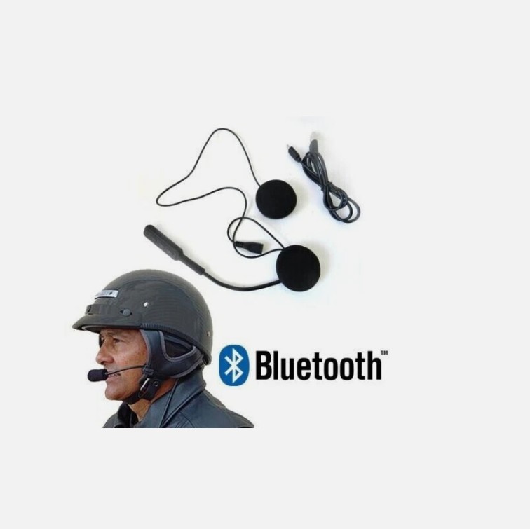 CUFFIA AURICOLARE HELMET BLUETOOTH HEADSET PER CASCO MOTO INTERNO INTERFONO foto 4