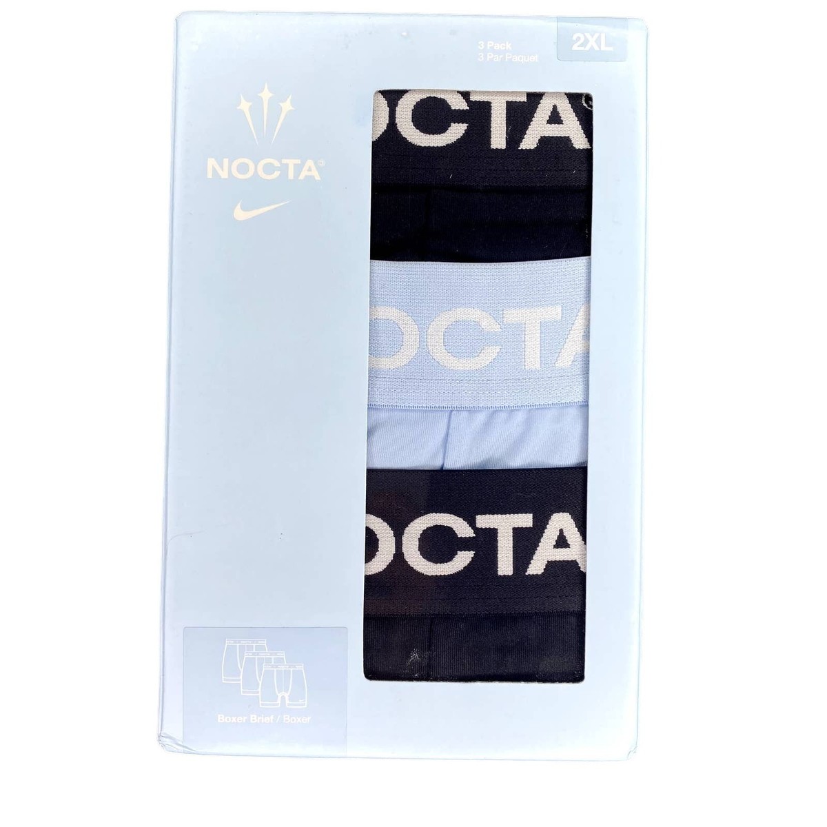海外限定 NOCTA Boxer Brief 3pack XLサイズ NOCTA Brief Grey Blue and Pink | NOCTA