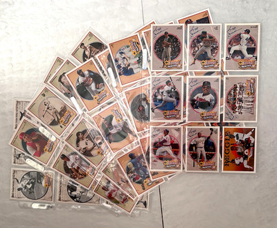 1990-93Upper Deck ''Baseball Heroes'' 6 Complete Sets wHeader #1-54 Mays, Jackson+