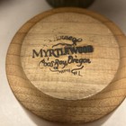 Large Vintage MCM Salad Bowl 6” x 4” The House Of Myrtle wood Coos Bay  — photo 4