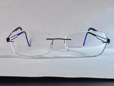 Silhouette Titan 5406 60 6061 Rim-Less Eyeglasses Blue Black 17-135 FRAMES ONLY