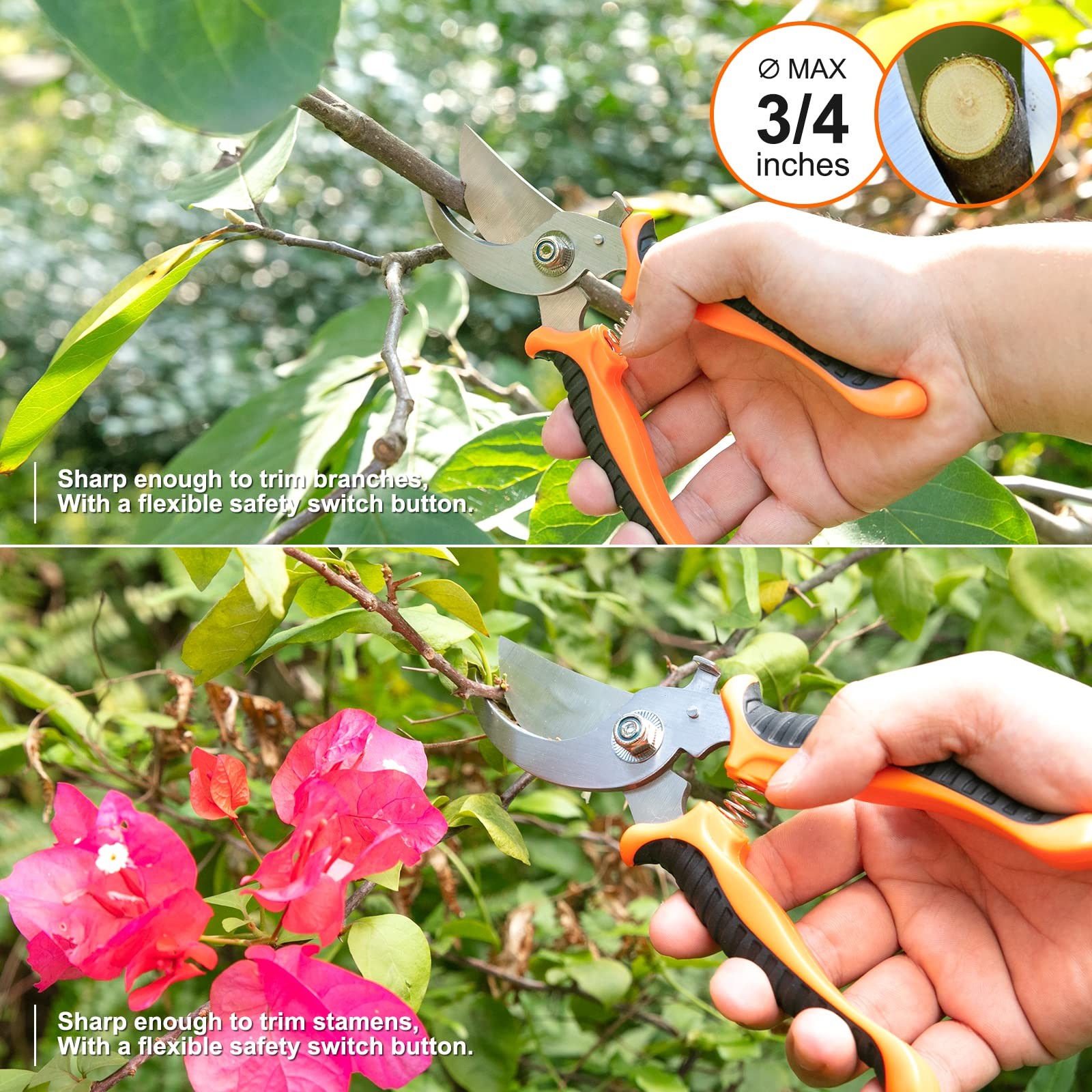 Gardening Tool Set, Stainless Steel Heavy Duty Gardening Tool Set, with Non-S...