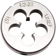 1/2"-28 TPI UNEF Right Hand round Die, Machine Thread Die