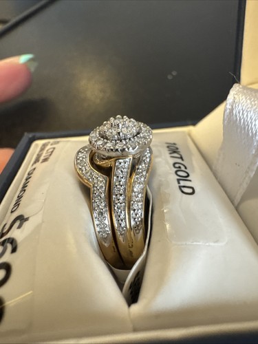 Forevermore 1/3 Carat T.W. Diamond 10kt Two-Tone Gold Bridal Set - Picture 3 of 4