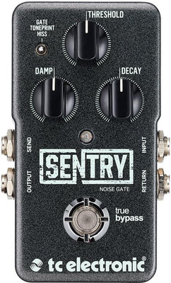 SENTRY NOISE GATE Multiband Noise-Gating Pedal with Hard-Gate Mode and Built-In