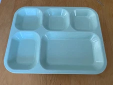 Vintage US Military Mess Hall Pale Aqua Green Melmac Melamine Tray 1971 H US
