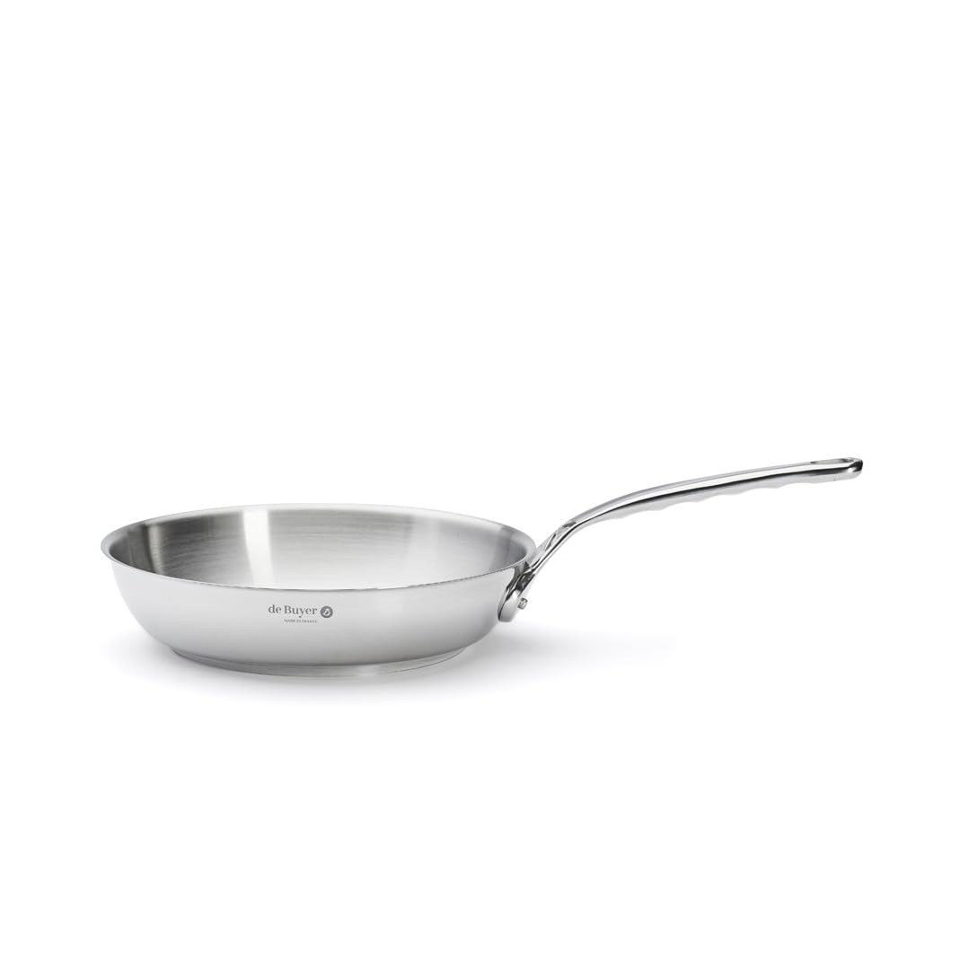 Poêle en inox de 24 cm Milady avec fond diffuseur compatible induction pour cuisson précise - 3
