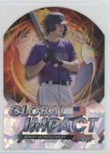 2022 Bowman's Best Global Impact Die-Cuts Atomic Refractor Benny Montgomery 10k8