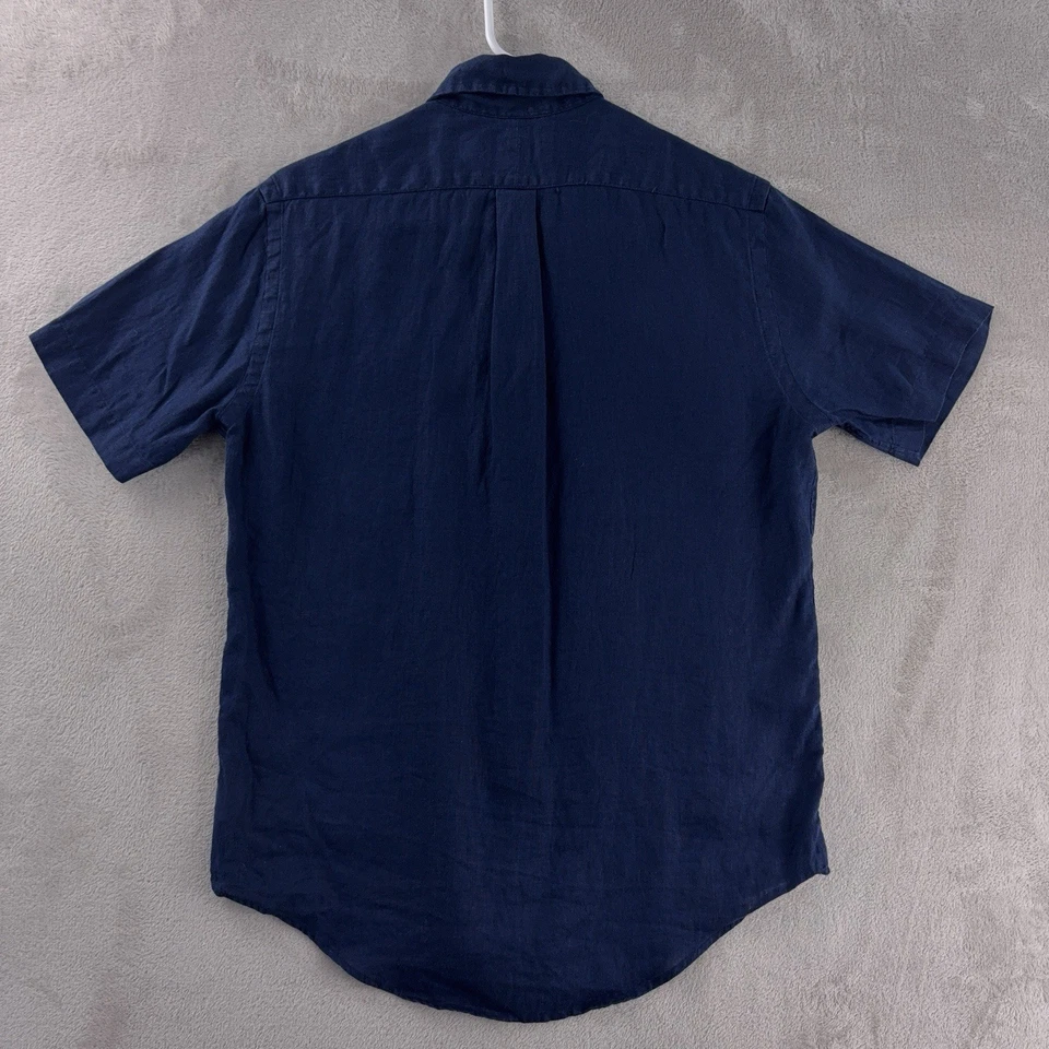 Polo Ralph Lauren Shirt Mens Size XS Navy Linen Classic Fit Lightweight - Image 3 of 4
