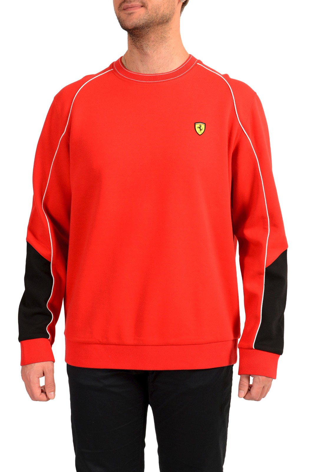Scuderia Ferrari Мужской красный пуловер с круглым вырезом Свитер толстовка US 3XL IT 58 13590₽