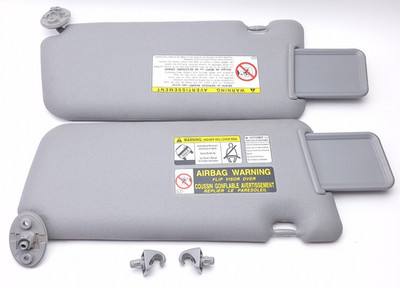 2004-2005 TOYOTA RAV4 SUN VISORS SUNVISOR SET VINYL GRAY OEM SET 2