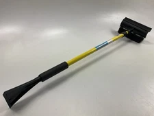 Hopkins YELLOW SubZero 52" Telescope Snow Brush Ice Scraper With Ice Chisel