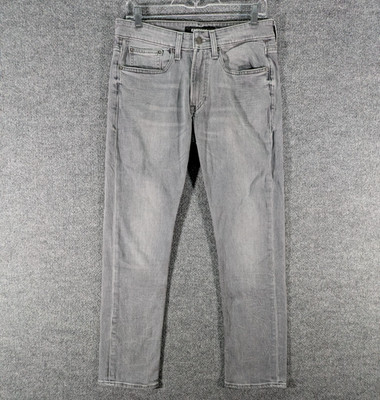 Express Jeans Skinny Slim Fit Mens 30x30 Light Wash Gray Stretch Denim Pants