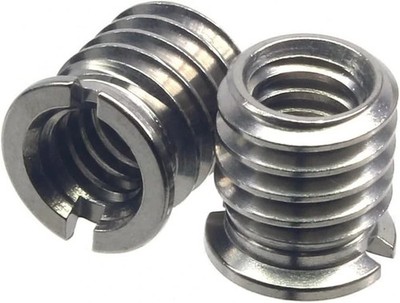 Stainless Steel 1/4''-20 Female to 3/8''-16 Male Convert Screw Adapter 2 Pieces 10