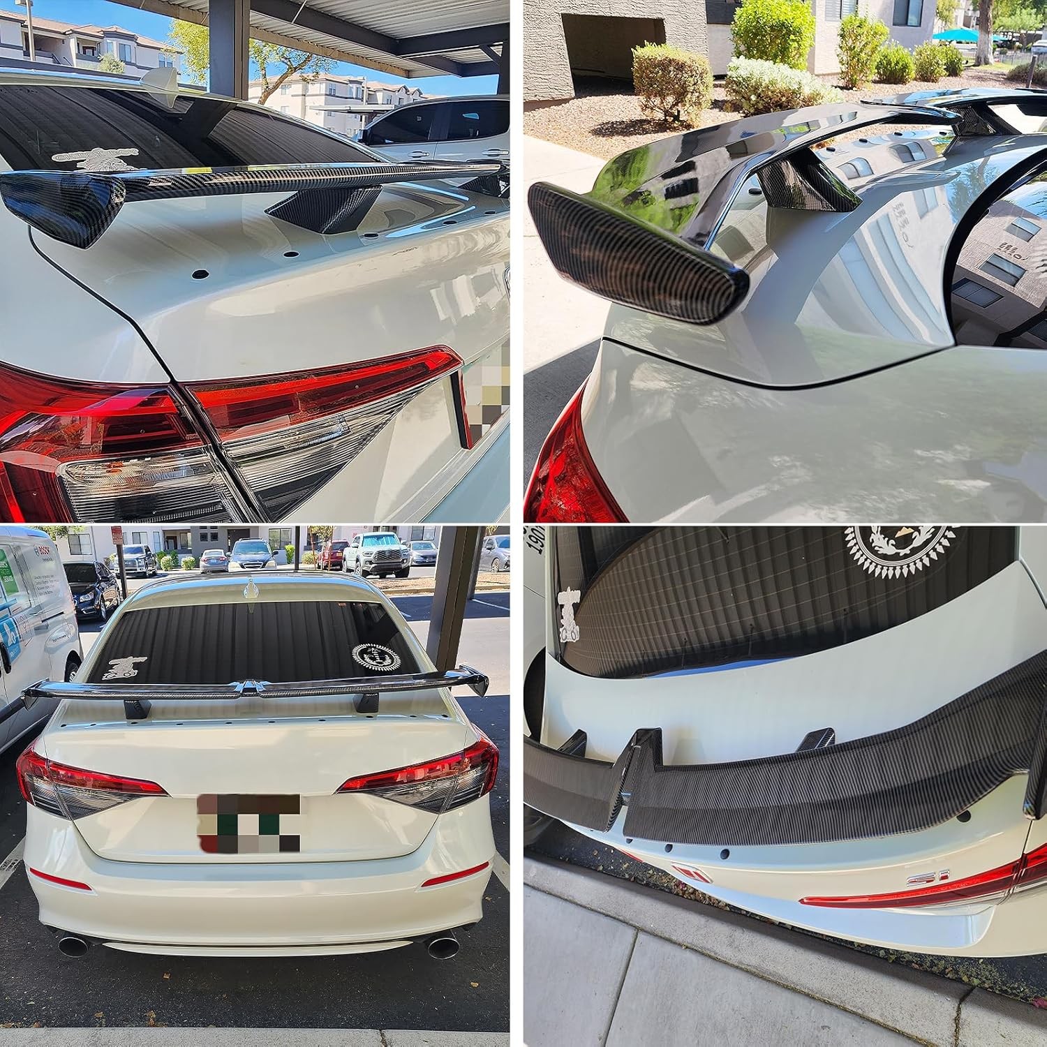 Carbon 55" Rear Trunk Spoiler Wing Lip PRO Style For Lamborghini Diablo 1990-01