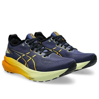 Asics Gel Kayano 31 Herren Laufschuhe Support Turnschuhe Blau Gelb UK 8