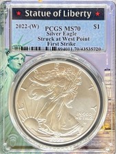 2022-W Silver Eagle MS70 PCGS First Strike (PA#43535720)
