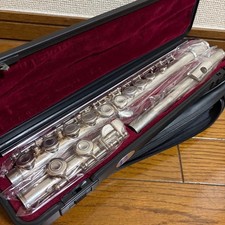 YAMAHA YFL-211SII Flute Silver Plated Used with Hard Case Soft Case