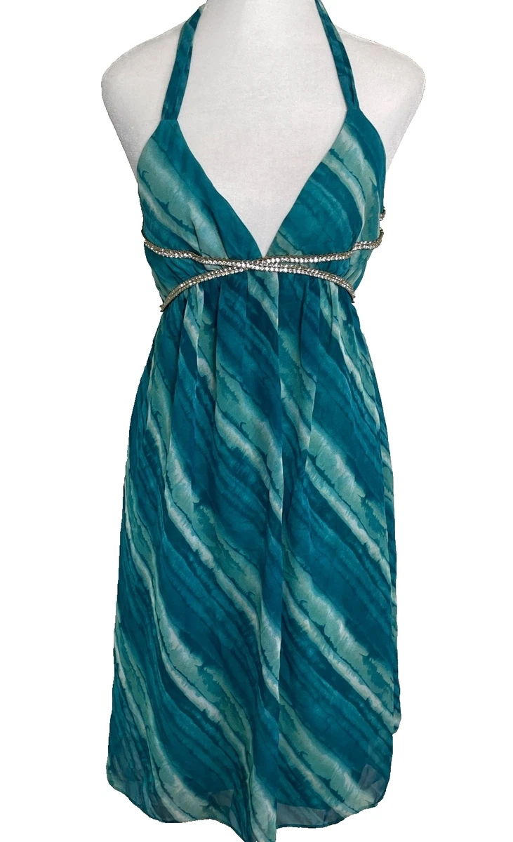 slim fit dress slacks Stolen Stores Halter Bias Maxi Slip Dress in Cobalt