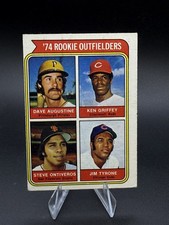1974 Topps Rookie Outfielders Ken Griffey Sr., Steve Ontiveros, Dave Augustine