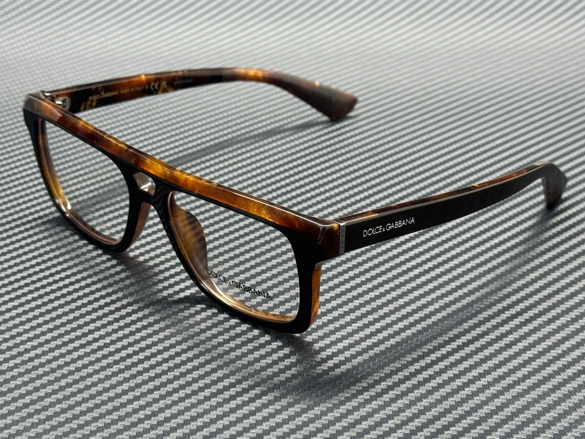 Dolce & Gabbana DG3309 3118 Brown Horn Eyeglasses Frame Italy 52-21-145 Amazon.com: Dolce & Gabbana DG 3349 Black Gold 54/21/145 men  main image 4