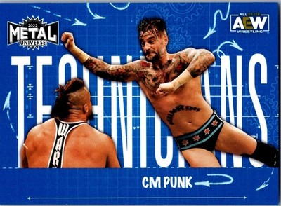 2022 CM PUNK UD UPPER DECK METAL UNIVERSE AEW TN-5 TECHNICIANS CARD WWE ROH
