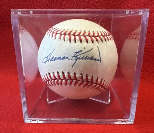 Harmon Killebrew Signed Autographed ROAL Baseball Minnesota Twins HOF With Case