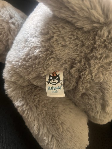 New NWT LARGE Huggady Dog Jellycat RARE so soft and cuddly BIG - Picture 5 of 14