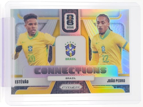 ESTEVAO / JOAO PEDRO 2026 PANINI PRIZM FIFA WC CONNECTIONS SILVER BRAZIL Q2620