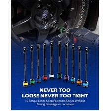 Color-coded Torque Stick Set 12 Drive 150 Ft-lb