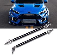 Black Adjustable 8-11 Front Rear Bumper Lip Splitter Strut Rod Tie Support Bar Black Adjustable 8-11 Front Rear Bumper Lip Splitter Strut Rod Tie Support Bar