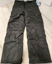 Columbia Ice Slope II Pant Waterproof Ski Snow Pants Black Youth L NWT MSRP 90
