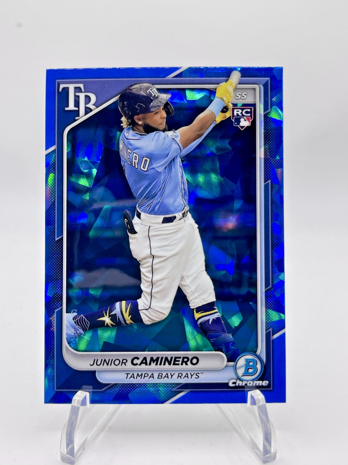 Junior Caminero 2024 Bowman Chrome Sapphire Edition #56 (RC)