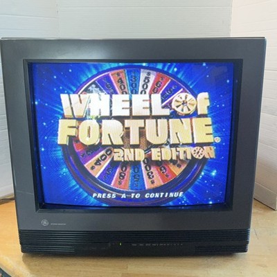 Vintage 20  G.E. General Electric Wood Grain CRT TV Retro Gaming RCA Jack