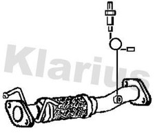 Klarius 302151 Front Exhaust Pipe Fits Kia Picanto