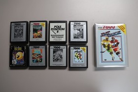Atari 7800 Console in Box w/8 Games 1 Controller Tested Working READ DESCRIPTION