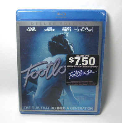 Footloose Deluxe Edition (Blu-ray, 1984) Kevin Bacon New Sealed