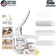 High-Quality Button Press Machine - Versatile DIY Kit with 50 Metal Supplies