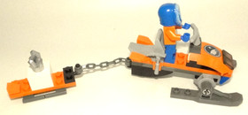 Used LEGO Arctic Snowmobile 60032 Set, 44 Pieces, Arctic Explorer Minifigure