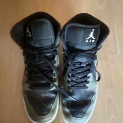 Jordan Air Jordan 1 High Top Sneaker Schwarz/Grün/Weiß Herren EU 44,5 DQ8426-092