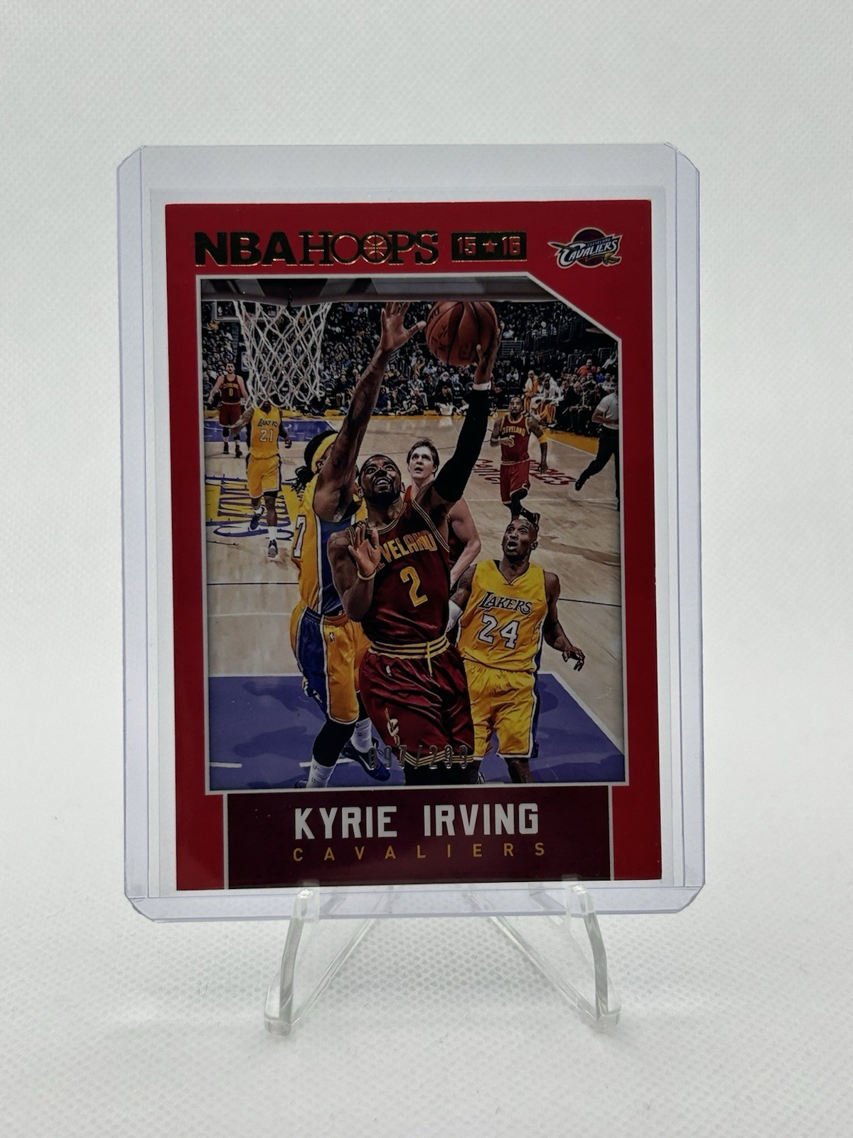 2015-16 NBA Hoops #222 Kyrie Irving/Kobe /299
