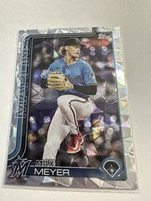 2025 Topps Update #US99 DIAMANTE Foil Max Meyer  Miami Marlins