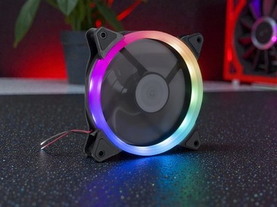 Inter-Tech Argus RS-051 RGB Gehäuselüfter   120 mm   4-Pin PWM