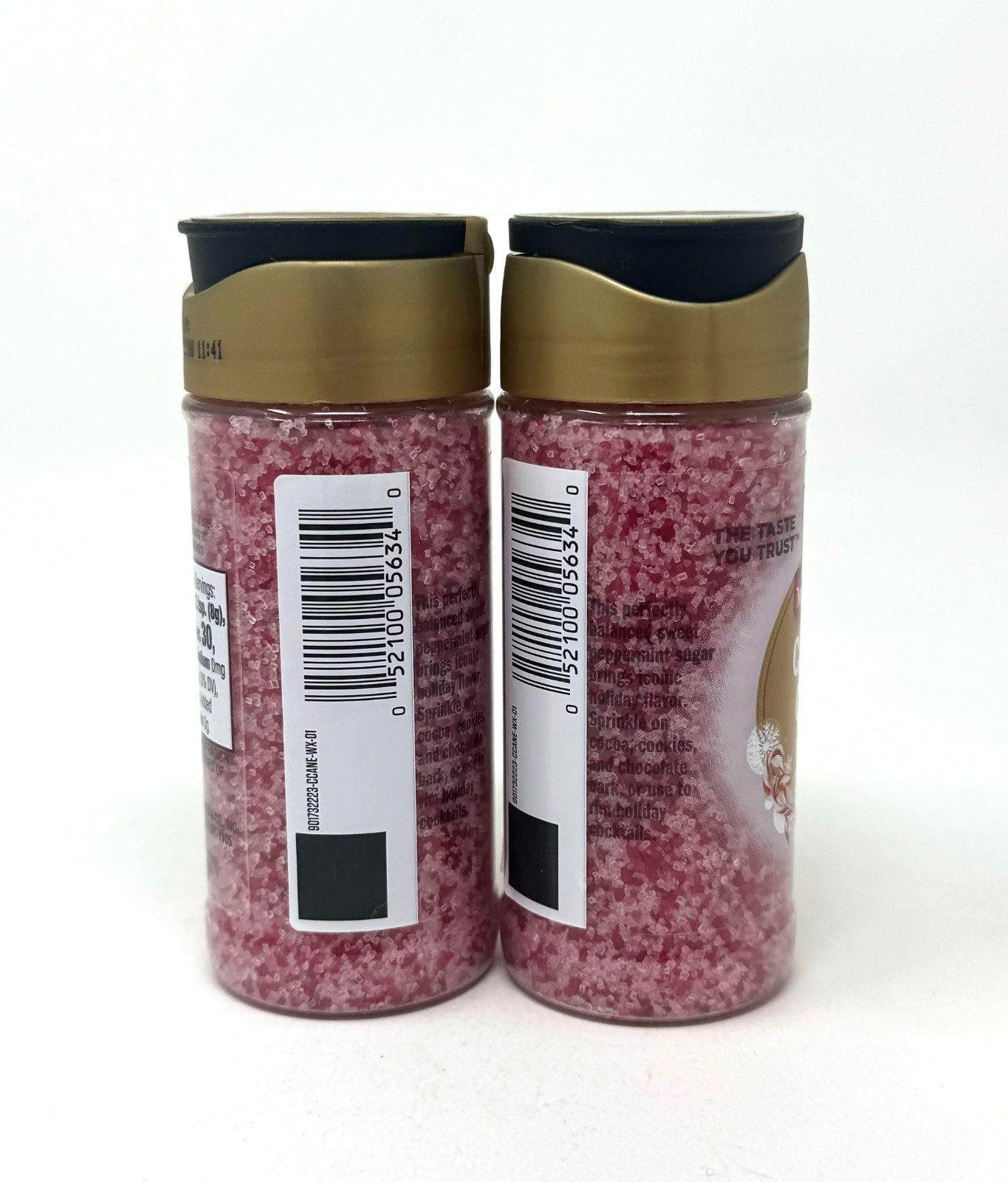 2 McCormick Finishing Sugar Candy Cane Limited Edition Peppermint 3.81 Oz Each