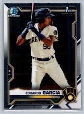 2021 Bowman Chrome #BCP-191 Eduardo Garcia Prospects *ZE